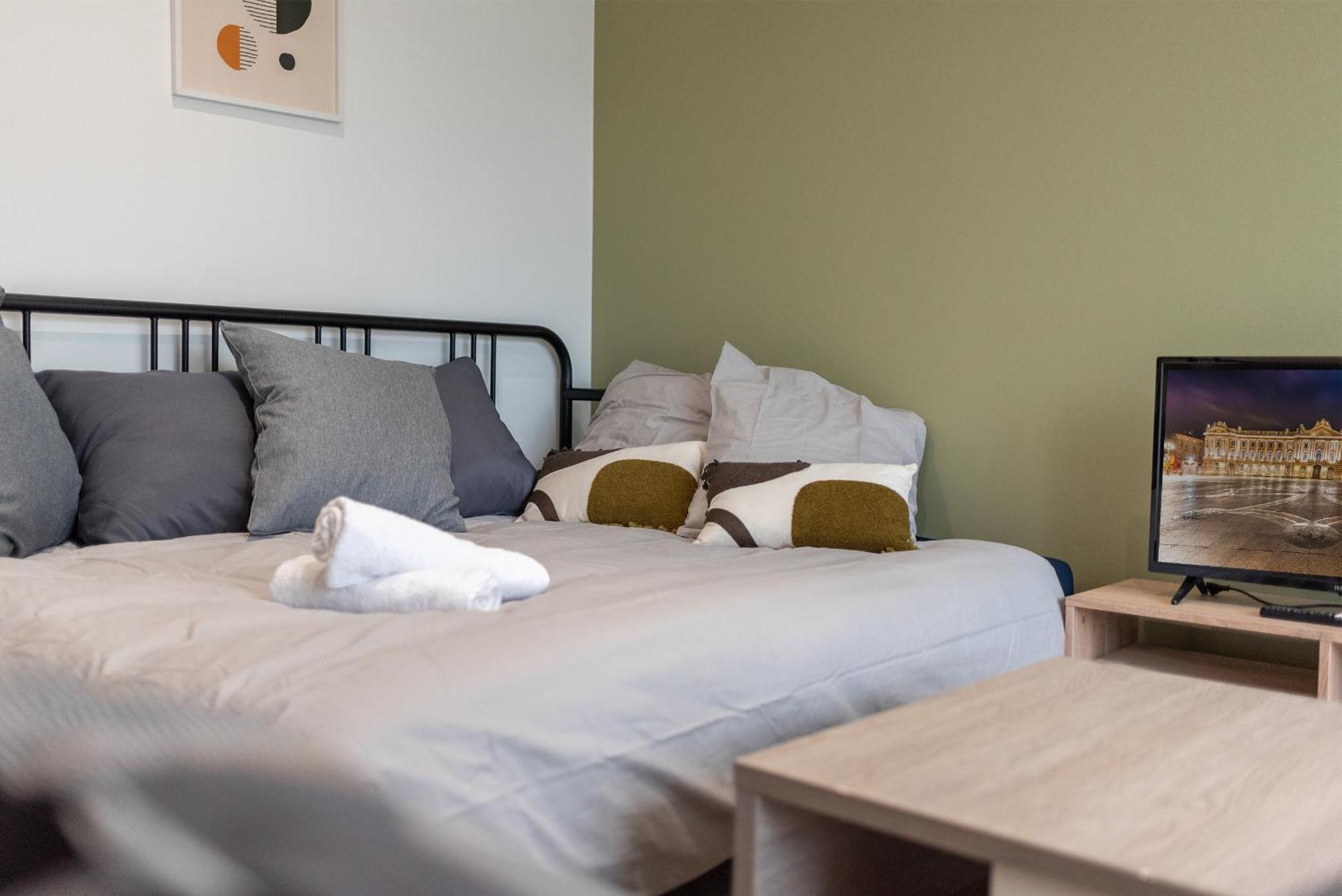 Spacieux T3 Avec 2 Parkings Gratuits Et 2 Balcons Toulouse Exterior photo
