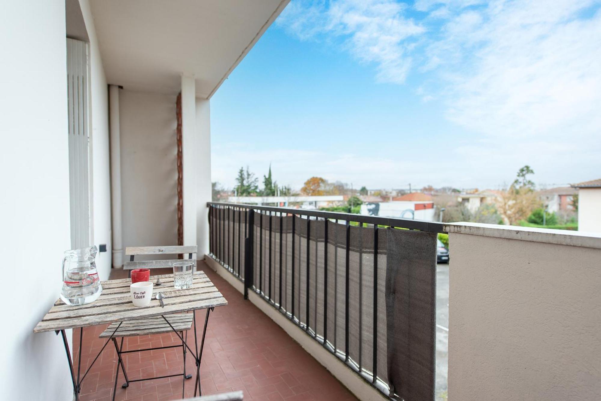 Spacieux T3 Avec 2 Parkings Gratuits Et 2 Balcons Toulouse Exterior photo